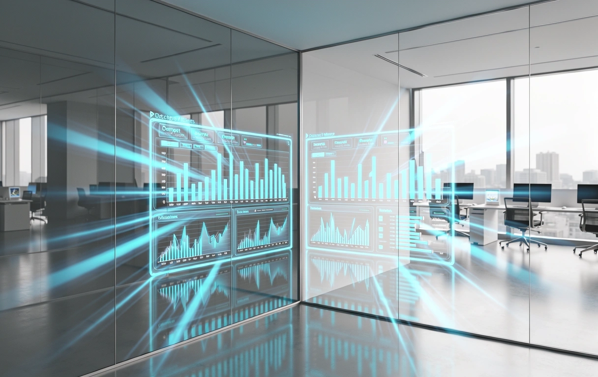 Data strands background